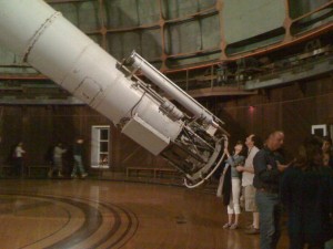 When the engineers designed this 36-inch refractive telescope, they made it about a foot too long. So on the night that it was supposed to see light for the first time, astronomers took a hacksaw to the back end and held up the eyepiece until the stars were in focus.